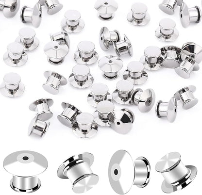 DECYOOL 200PCS Metal Locking Pin Backs, Pin Keepers Clasp Pin Backs Locking by DECYOOL