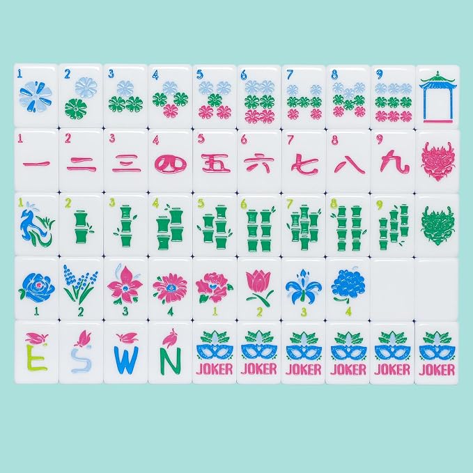 American Mahjong Tile Set with160 Acrylic 4 Layer Engraved Mahjong Tiles - Image 8