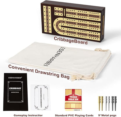 Foldable Wooden Cribbage Board Set - Image 5