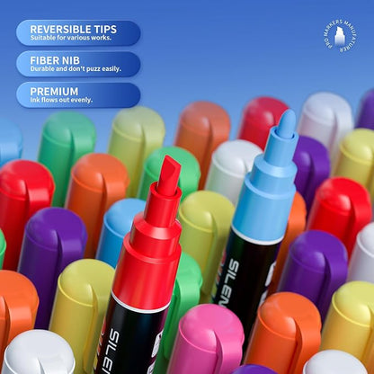 SILENART Blue Chalk Markers 2 Pack - Image 2