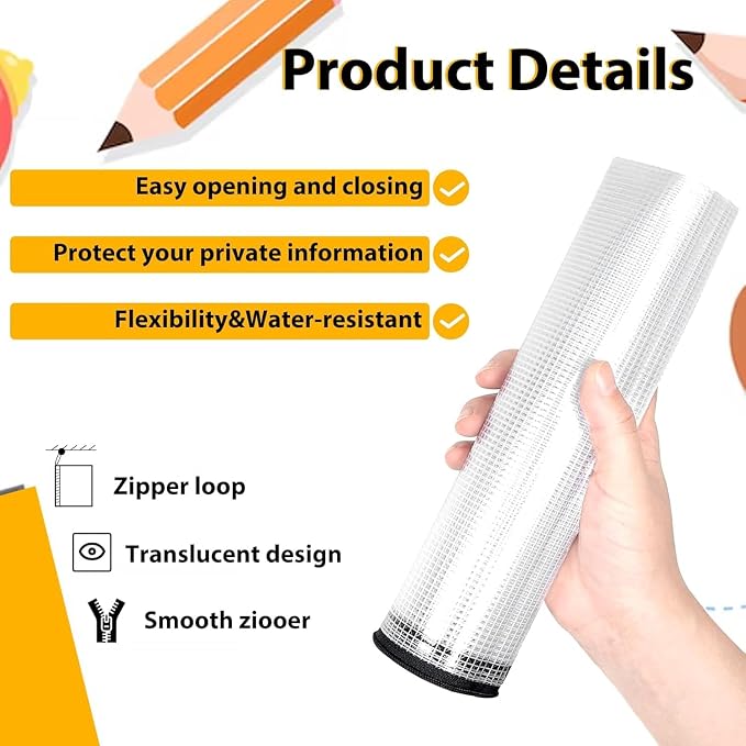 24pcs A4 Mesh Zipper Pouch File Bags, Waterproof Puzzle Bag, Board Game Storage - Image 3
