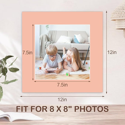 15 Pack 12x12 Picture Mats, Mixed Colors Frame Mattes - Image 2