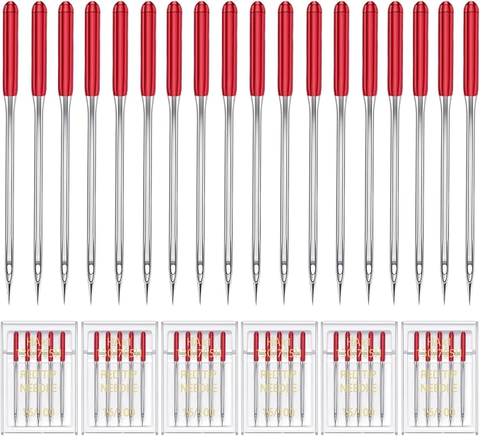 HONEYSEW 30 Pieces Sewing Machine Needles HAX1 130/705H Universal Regular Point by HONEYSEW