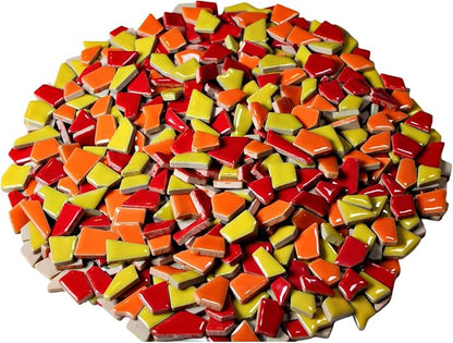 Ceramic Mosaic Tiles for Crafts & Art Projects 200 Grams Vibrant Colors Pieces - Image 6