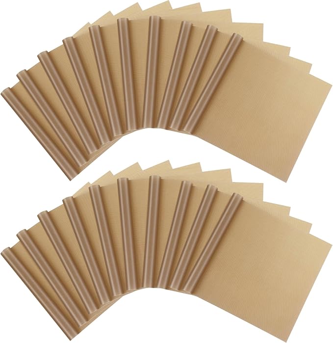 Selizo 20 Pack Teflon Sheet for Heat Press, Heat Transfer Press Cover Paper by selizo