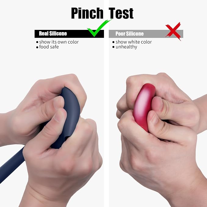 600°F Heat Resistant Silicone Spatula, Doosu High Temp Flexible Kitchen Rubber - Image 9