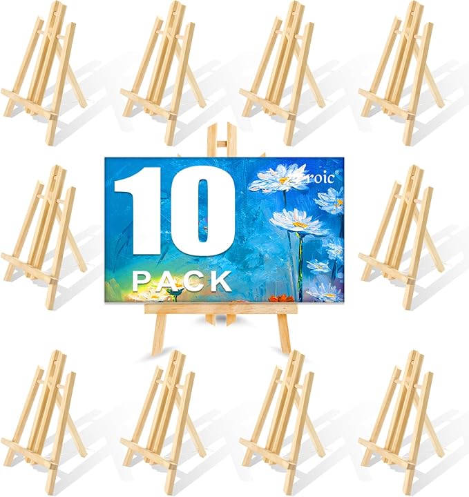 AROIC Wood Easels, Easel Stand for Painting Canvases, and Crafts., Painting by AROIC