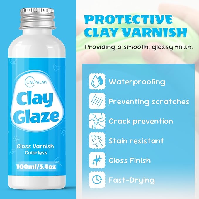 CALPALMY 100ml Gloss Glaze Varnish Kit - Image 3