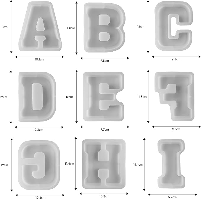 5 Inch Alphabet Mold - Image 2