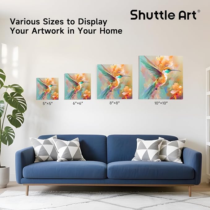 Shuttle Art Painting Canvas Panel, 52 Multi Pack, 10x10 inch, 100% Cotton Art - Image 7