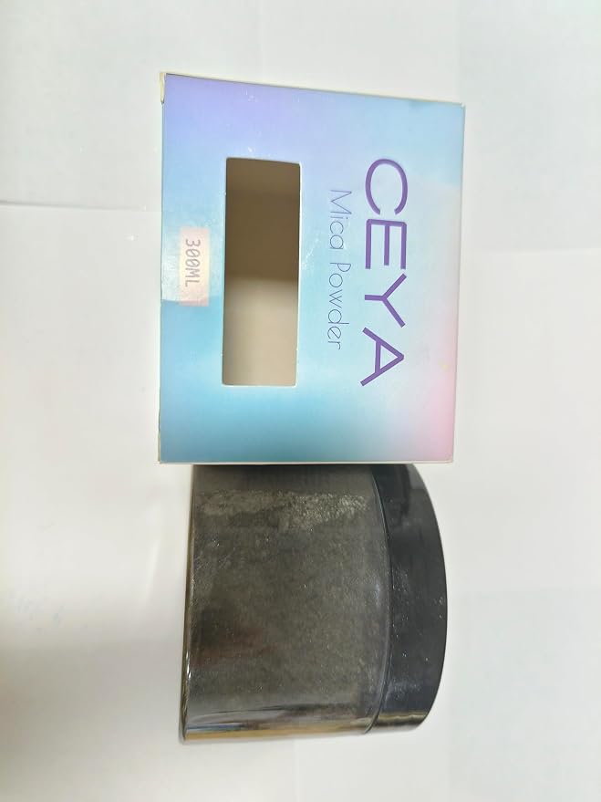 Ceya Mica Powder, 5.3oz/ 150g Black Pearlescent Effect Colorant Pigment Powder - Image 8