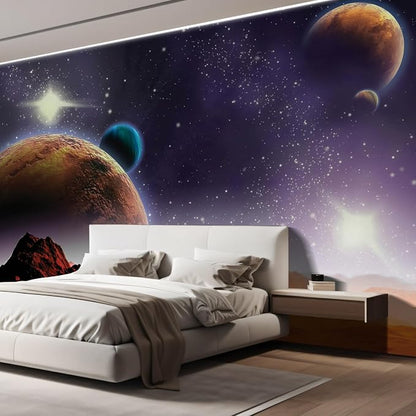 wall26 Wall Sticker/Wall Mural Peering into a Vibrantly Colored Space, Not Peel - Image 4