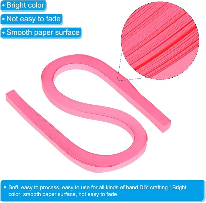 PATIKIL 360pcs Quilling Paper Strips Paper Flowers Quilling Kits 3/8" Origami - Image 3