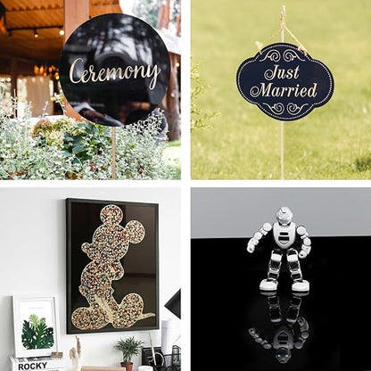 Egofine 12" x 16" Black Plexiglass Sheets 12 Pack 0.04 Inch Cast Acrylic Sheet - Image 8