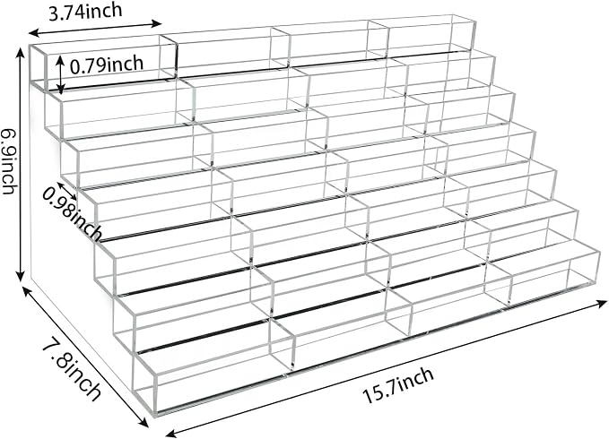 Acrylic Business Card Holder for Desk Multiple Business Card Holders 28 Slot 7 - Image 2