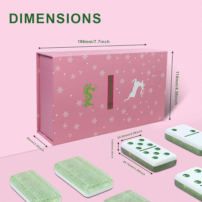 IDTQ Dominoes Set for Adults, Double 6 Dominos Game Set - Image 3
