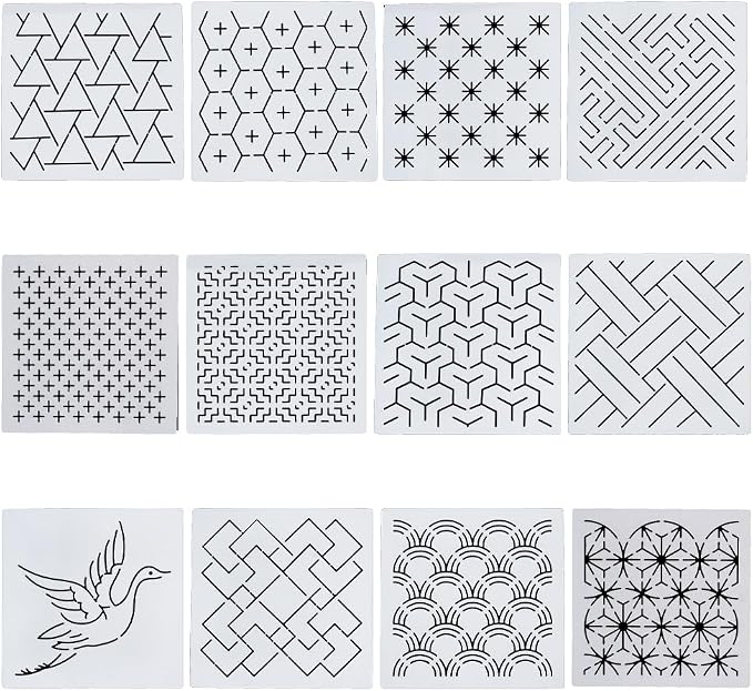 FREEBLOSS Embroidery Stencils by FreeandCreativeCraftsArt