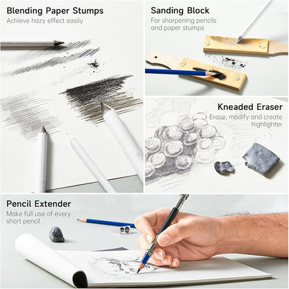 Shuttle Art 103 PCS Drawing Kit, Professional Drawing Supplies - Image 4