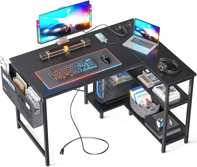 ODK 40 Inch Small L Shaped Gaming Computer Desk by ODK