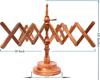 Handcrafted Wooden Yarn Ball Winder and Tabletop Swift - Image 7