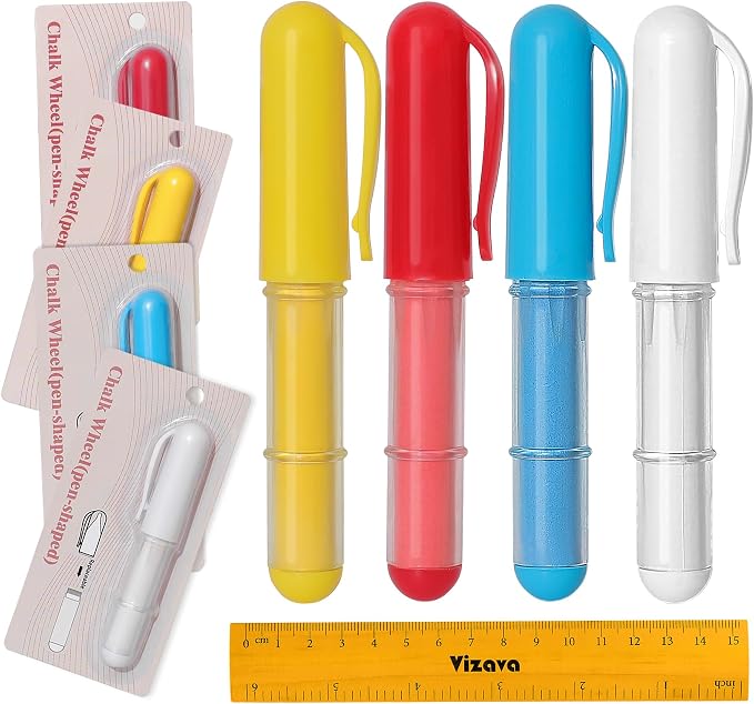 Fabric Chalk Markers for Sewing, Crafting|Erasable Tailor Chalk|Work on Various by Unknown