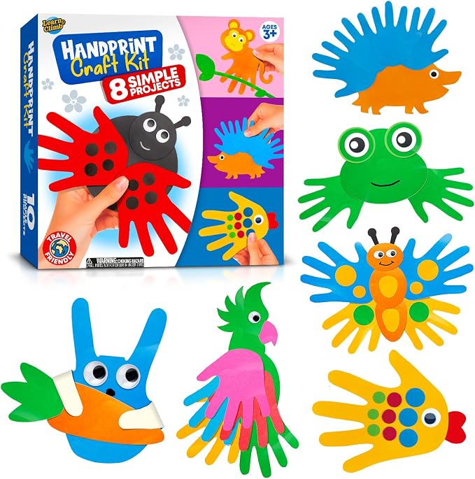 Arts and Crafts Kit for Toddlers Ages 3+ Years. Easy Animal Crafting for Kids by LearnClimb