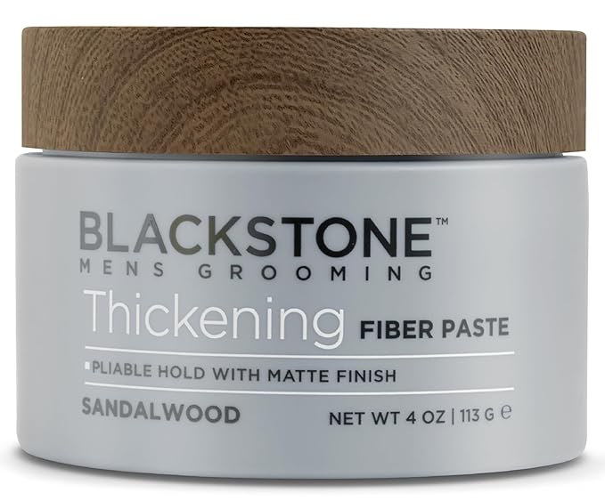 Blackstone Men's Grooming Thickening Fiber Paste Gel by BlackstoneMensGrooming