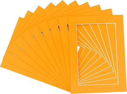 Pack of TEN 8.5x11 Mats Bevel Cut by Poster+Palooza