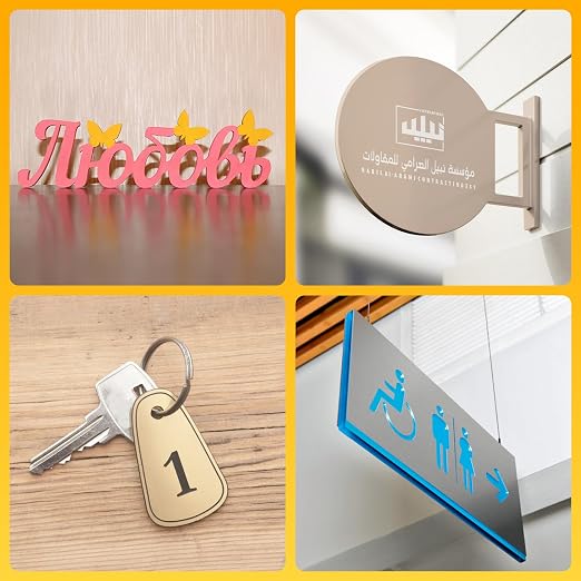 Laser Engraving Blank ABS Double Color Plastic Sheet, 11.8x6.49x0.05 inch - Image 5