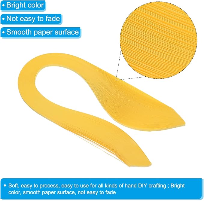 PATIKIL 600pcs Quilling Strips Paper 1/8" 39cm Origami Paper Quilling Strip - Image 3