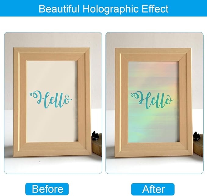 PATIKIL 8.3x5.8" Holographic Sticker Paper, 20Sheets A5 Polypropylene - Image 4