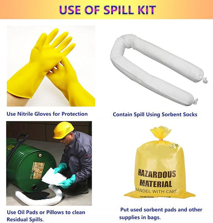 XIFENG Oil-Only Spill Kit Absorbing Spills Oil Absorbent Pads Oil Absorbent - Image 5