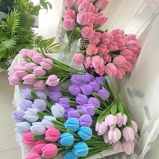 100 Pieces Pipe Cleaners Chenille Stem, Pastel Pink Color Pipe Cleaners Set - Image 4