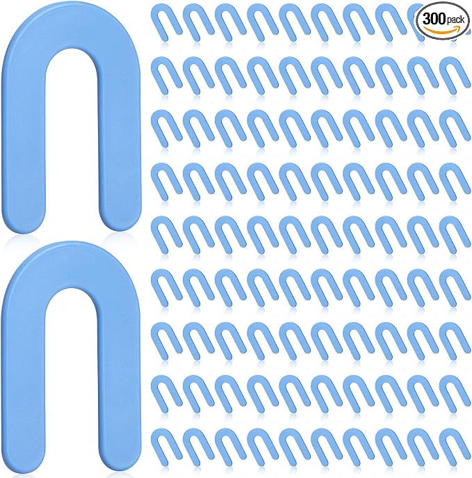 Yookeer 300 Pieces Tile Leveling System Tile Spacers 1/16 Inch, Horseshoe Shim by Yookeer