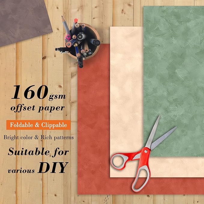 6x6 Inch Colorful Scrapbook Paper Pad- 24 Sheets Double Sided - Image 4