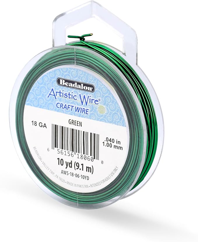 Artistic Wire, 18 Gauge Tarnish Resistant Colored Copper Craft Wire, 10 yd by Unknown