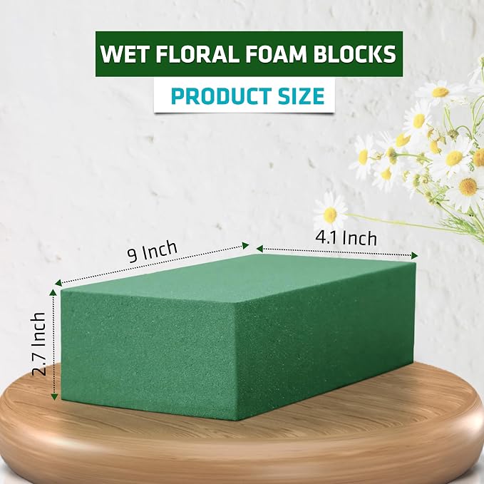 FLORABELS 6 PCS Wet Floral Foam Blocks - Image 2