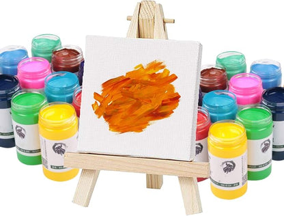 CertBuy Stretched Canvas 6 x 6 inch, 24 Pack 100% Cotton Blank Canvas Board - Image 5