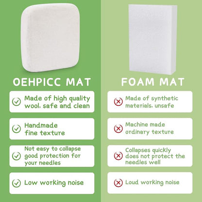 OEHPICC 128 Pcs Needle Felting Tools, 6×6 Inch Wool Felting Pad, Felting Tools - Image 7