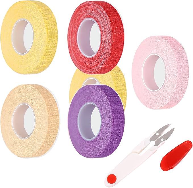 5 PCS Thimble Tape for Hand Sewing, Adjustable Sewing Thimble Finger Protector by Unknown