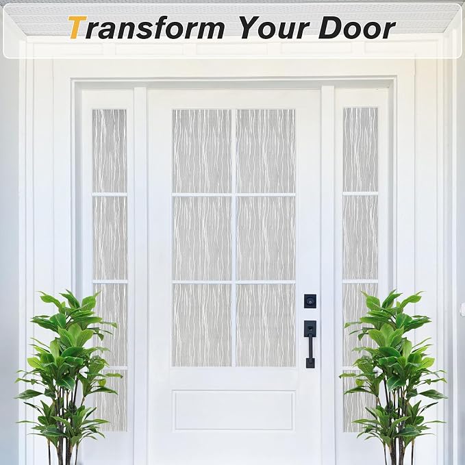 Haton Window Privacy Film, Frosted Glass Privacy Window Clings, Sun Blocking - Image 4