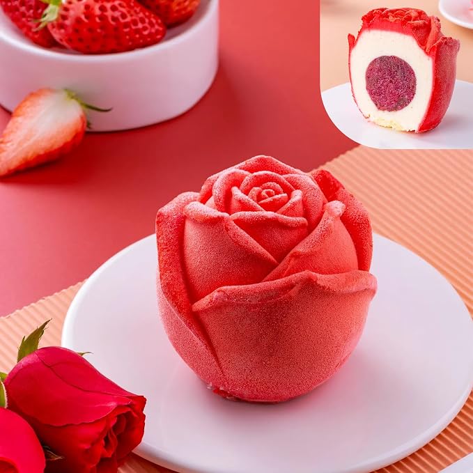 2 Pack Rose Candles Molds for Candle Making, 3D Rose Flower Silicone Molds for - Image 4
