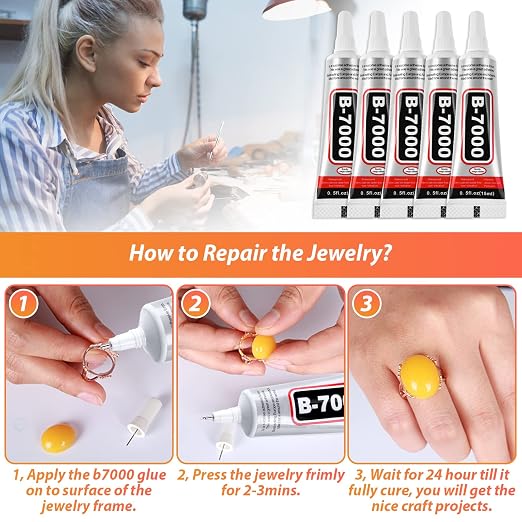 B7000 Clear Adhesive with Precision Tips - Image 2