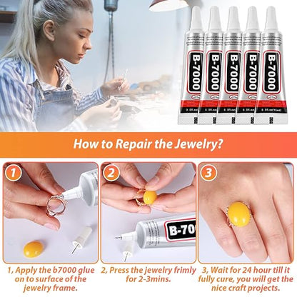 B7000 Clear Adhesive with Precision Tips - Image 2