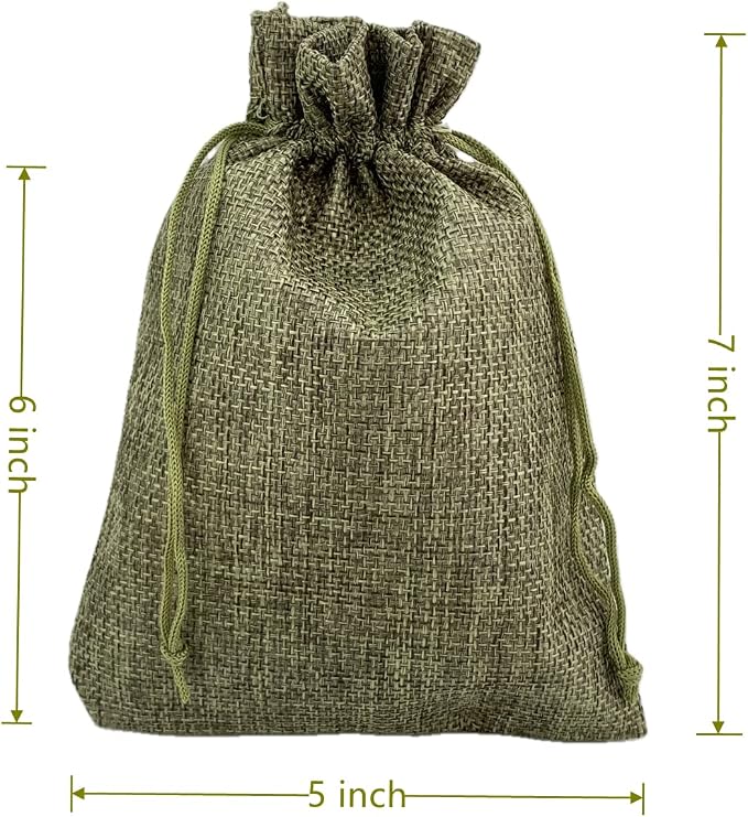 Palmhomee Pack of 25 Burlap Gift Bags - Image 3