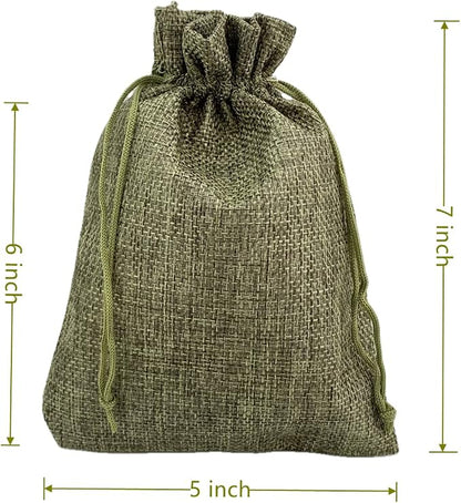Palmhomee Pack of 25 Burlap Gift Bags - Image 3