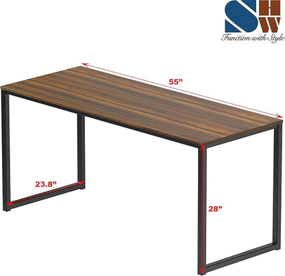 SHW Mission 55-Inch Home Office Computer Desk - Image 3