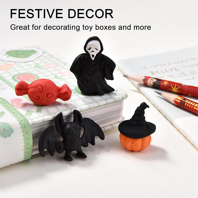 HILAZA 3D Halloween Erasers for Kids - Image 4
