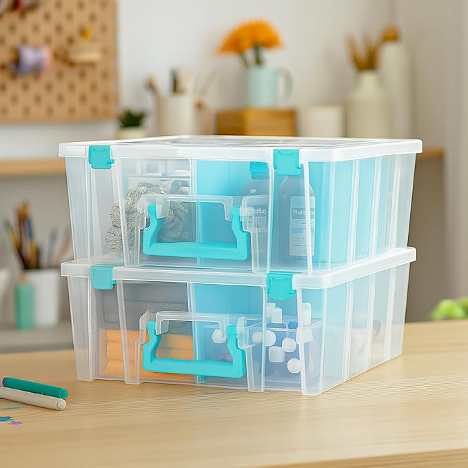 ArtBin 6990RH-AMZ Super Satchel Double Deep Compartment Box - Image 2