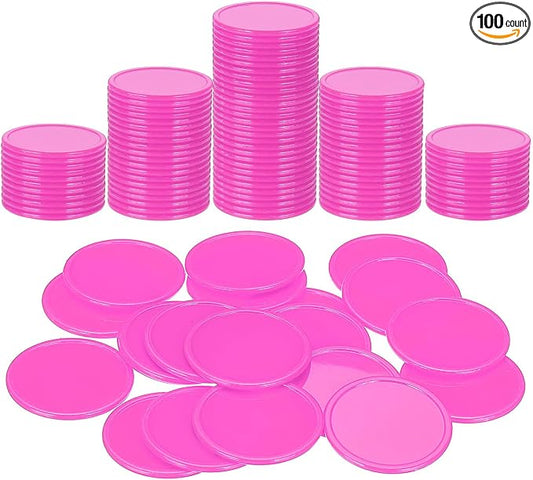 uxcell Plastic Poker Chips, Learning Counters Counting Counters Disks Markers by uxcell